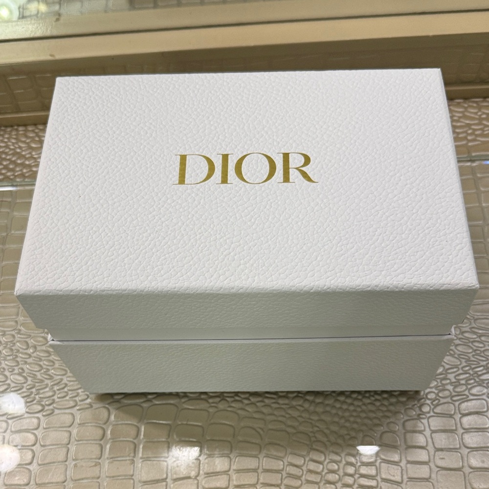 Dior White Box with Gold Logo